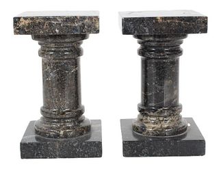 Pair of Marble Column Bookends