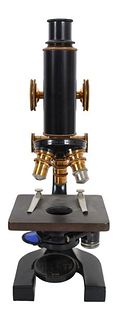 Antique Spencer Lens Co Microscope & Case