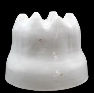 Glazed White Stoneware Mold