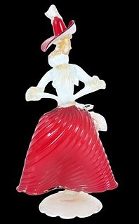Italian Art Glass Figurine of a Woman