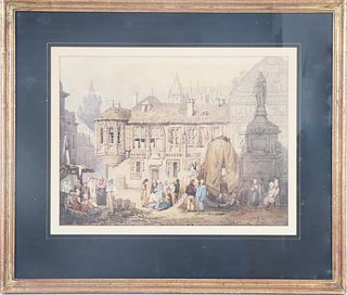 Samuel Prout (1783-1852) UK, Watercolor Drawing
