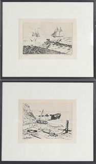 Pair of Lionel Barrymore (1878-1954) Cali, Prints
