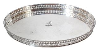 English Silver Plate Wedding Tray