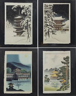 4 Tomikichiro Tokuriki (1902-1999)Woodblock Prints