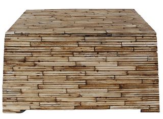 Mid-Century Wooden Paneled Box