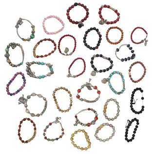 (28) Costume Beaded Bracelets