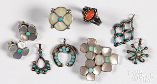 Group of Native American jewelry