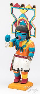 Hopi Indian kachina doll with tableta