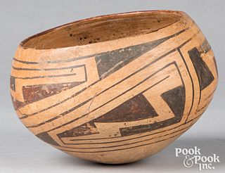 Early Casas Grande Indian polychrome pottery bowl