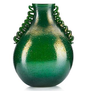 NAPOLEONE MARTINUZZI; VENINI Rare glass vase
