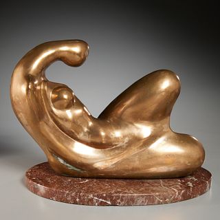 Manuel Carbonell, gilt bronze sculpture