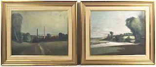 Style of John Hammond, (19th century), Landscapes (a pair of works)