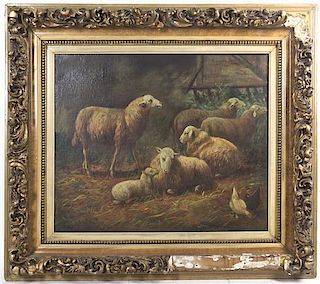 Artist Unknown, (19th century), Sheep Fold, 1863