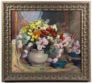 Adele von Helmond Reed, (American, b. 1858), Floral Still Life