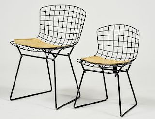 PAIR OF KNOLL WIRE CHILD'S SIDE CHAIRS