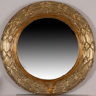 Maitland-Smith Gilt Framed Convex Mirror