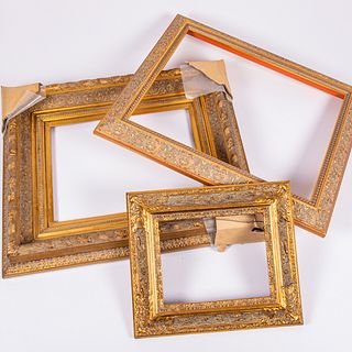 A Group of Carved and Gilded Frames, 20th Century