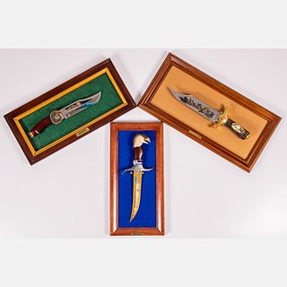 Three Franklin Mint Collector Knives