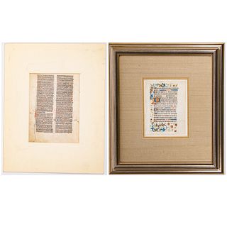 Two English Illuminated Manuscripts