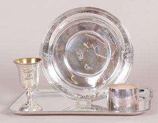 Group of Sterling and Silver Plate Tableware