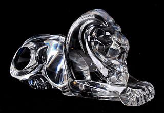 A Steuben Glass Lion