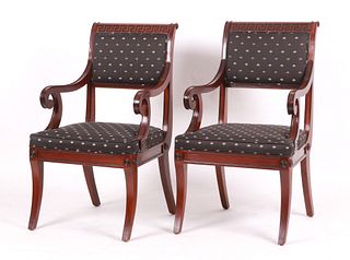Baker Furniture, Two Empire Style Armchairs