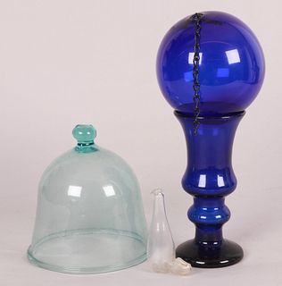 Three Pieces of 19th Century Blown Glass