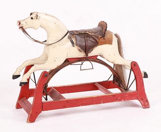 An Antique Painted Hobby Horse