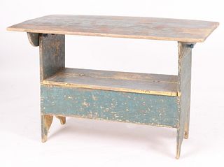 An American Painted Bench Table