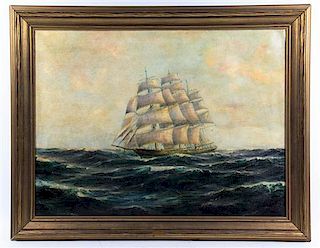 J.M. Bickens, (20th century), Clipper Ship,