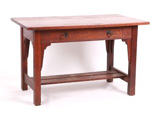 A Stickley Brothers Quaint Oak Desk