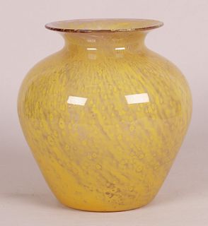 A Large Durand Kimble Cluthra Art Glass Vase