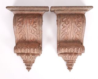 A Pair of Cast Iron Architectural Corbels