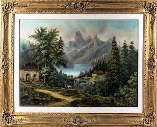 Artist Unknown, (19th century), Scene of Alps