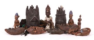 A Group of African Masks
