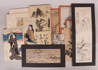 Estate Group of Asian Prints, Drawings etc.