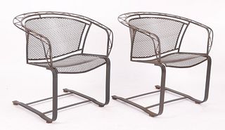 A Pair of Mid Century Salterini Spring Chairs
