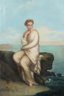 Artist Unknown, (19th century), Seated Woman by the Sea