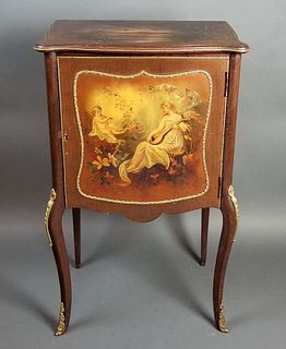 Early 20th C. Vernis Martin Cabinet