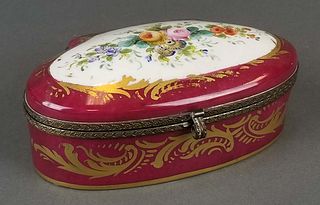 Sevres French Porcelain Jewelery Box