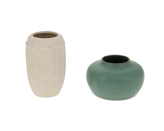 Two California art pottery vases