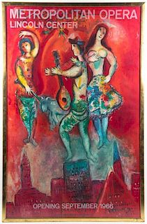 * Marc Chagall, (French/Russian, 1887-1985), Metropolitan Opera, Lincoln Center, 1965, Commissioned by Lincoln Center for the Pe
