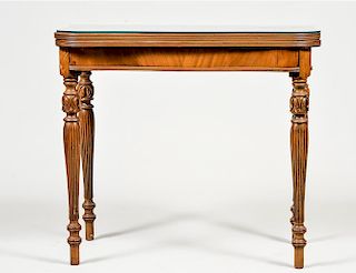 FEDERAL STYLE MAHOGANY GAME TABLE
