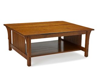A Contemporary Stickley Mission-style coffee table