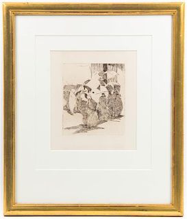 * Edouard Manet, (French, 1832-1883), La Queue devant la Boucherie, 1870-71