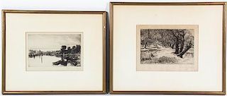 * Francis Seymour Haden, (British, 1818-1910), Scenes of the British Isles (five works)