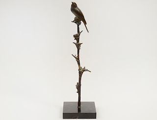 André Vincent Becquerel (1893-1981) BRONZE BIRD ON A TREE