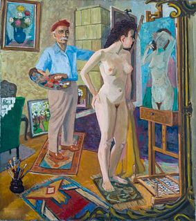 THE PAINTER'S WORKSHOP WITH A NUDE MODEL