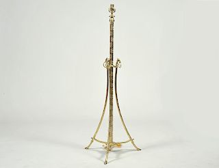 NEO-CLASSICAL STYLE BRASS FLOOR LAMP