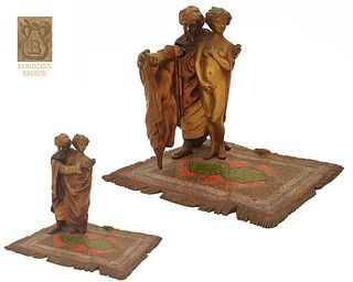 Orientalist Slave Trader, Bergman Bronze Figurine Group
